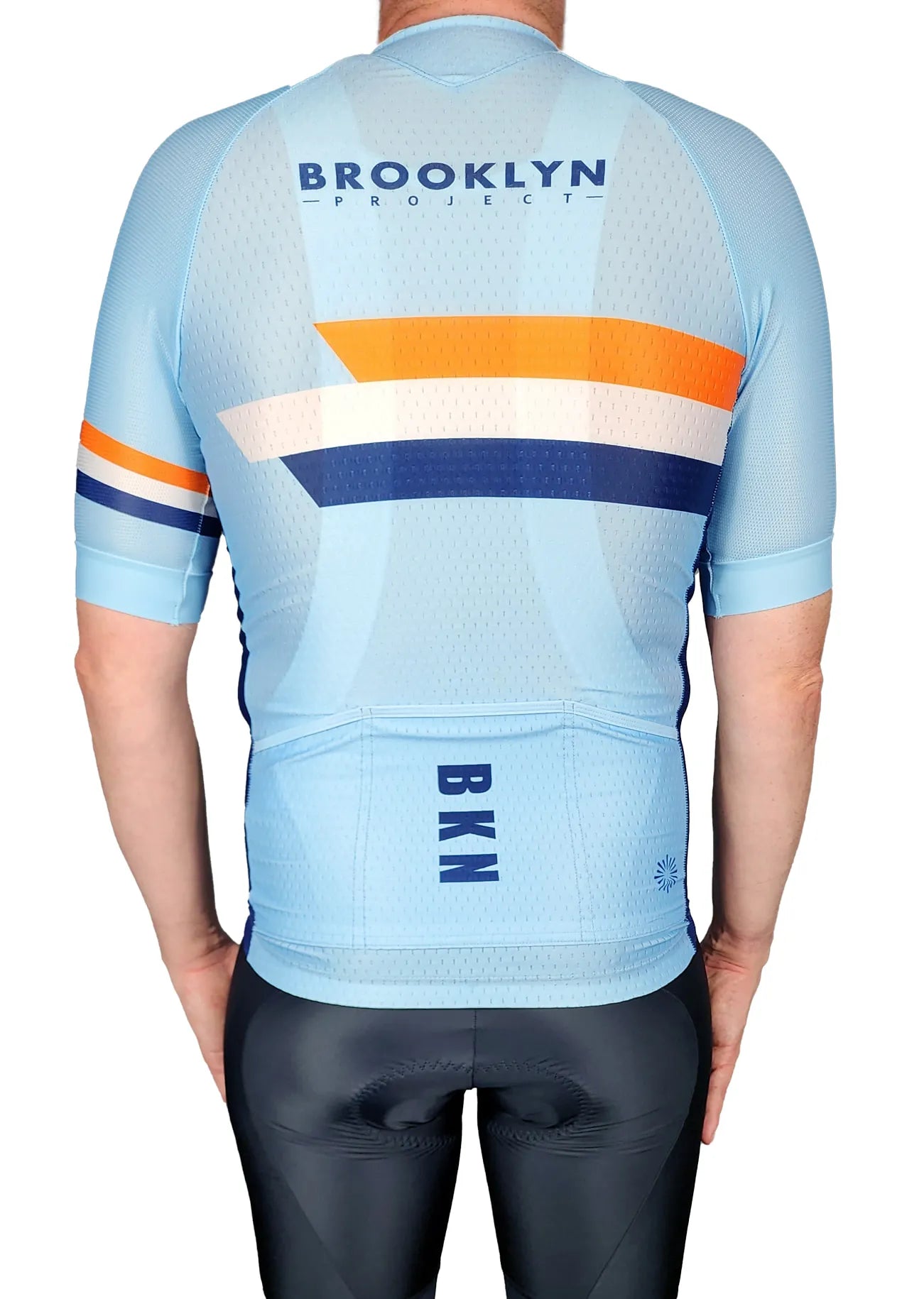 VENTOU STRIPES PRO JERSEY LIGHT BLUE/ORANGE